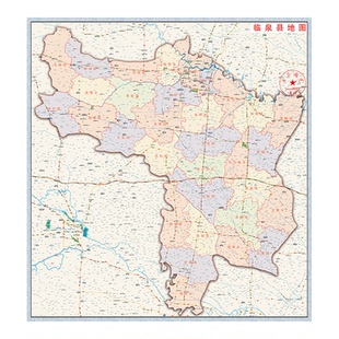 安徽阜阳市临泉太和阜南颍上县含乡镇商圈地 图海报顺丰包邮