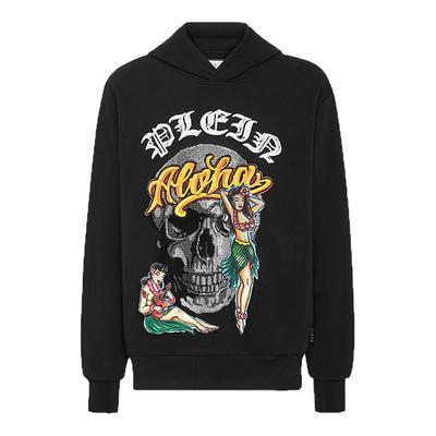PHILIPP PLEIN 男士Hawaii系列骷髅与女郎连帽卫衣