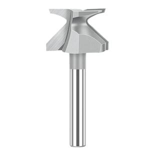 木工圆弧一体刀折弯6.35柄倒角开槽铣刀修边机刀具线条刀头雕刻刀