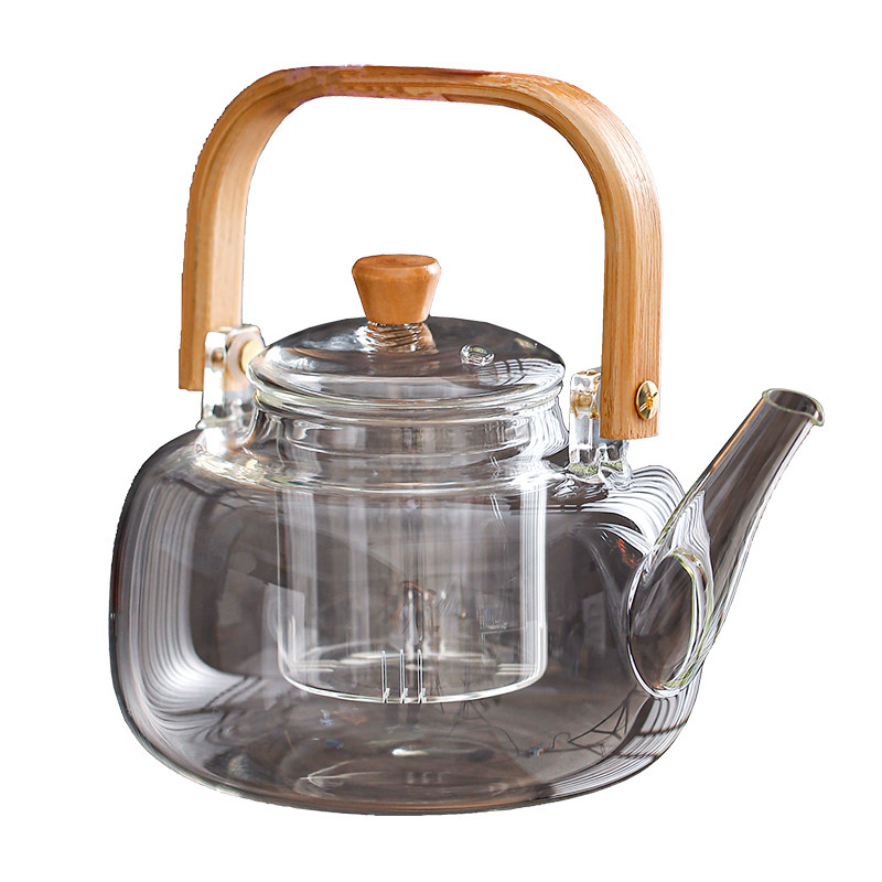 玻璃提梁壶耐高温玻璃茶壶煮茶器