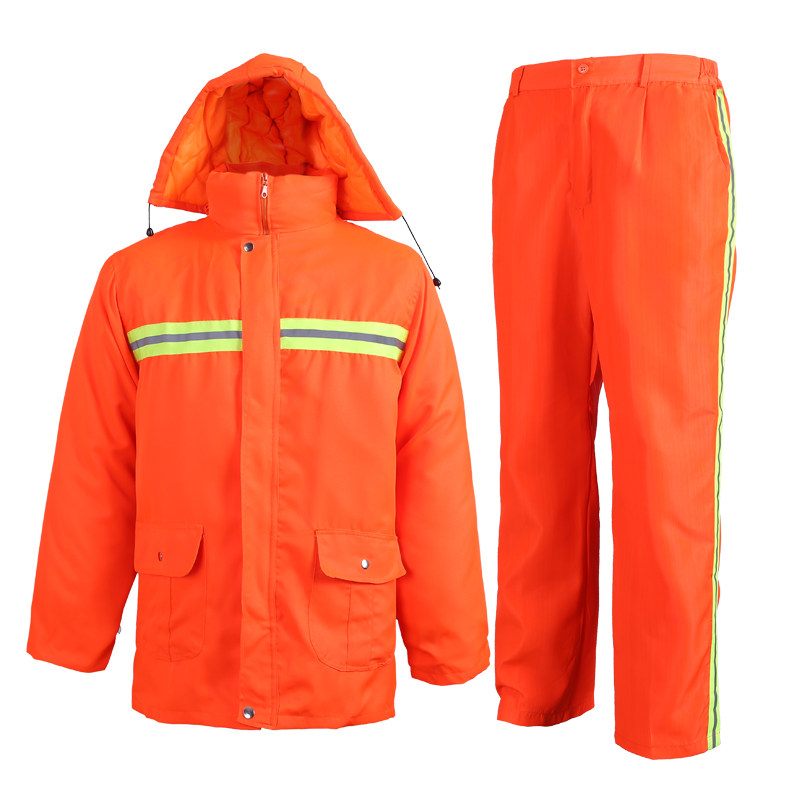 环卫棉衣反光棉服环卫棉大衣清洁工物业公路保洁园林绿化冬装棉袄