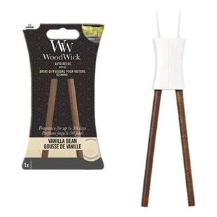 woodwick香水车载麦秆挂件挂式摆件auto reed Diffuser金属感套装