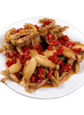 肴师傅湖北特产辣得跳牛蛙开袋即食卤辣味超辣田鸡麻辣零食私房菜