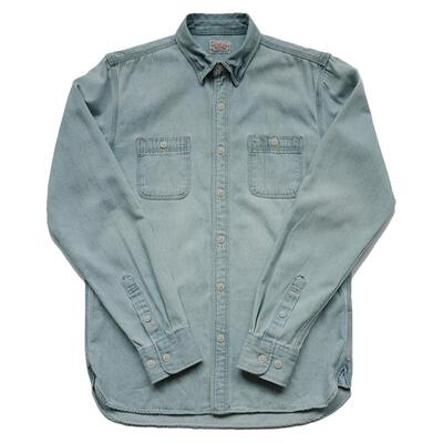 小溪原创水洗牛仔衬衫长袖