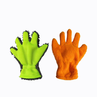 五指手套洗车手套毛绒擦车擦车不掉毛不伤漆面抹布雪尼尔轮毂清洗