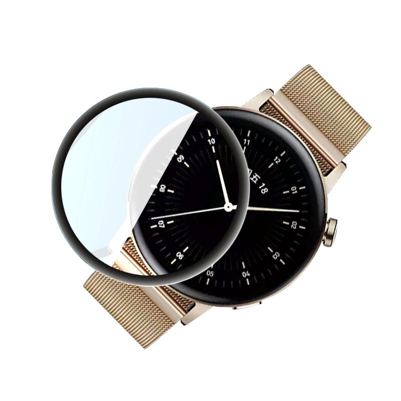适用华为gt6手表膜gt5保护膜gt4全屏watch3钢化膜gt5pro智能gt2表膜watchgt贴膜gt3全覆盖46mm水凝4pro表盘膜