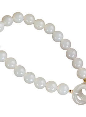 天然绿玉髓圆珠手链女款