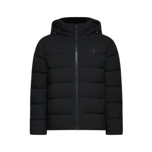 【进口小松面料】比音勒芬冬季男士轻量保暖外套连帽白鹅绒羽绒服