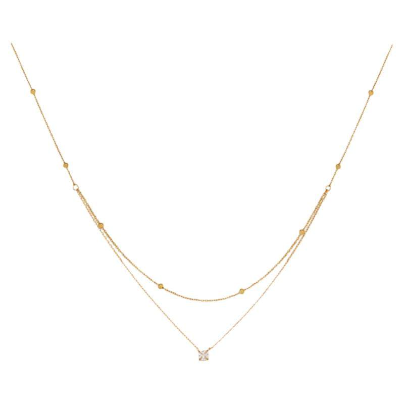 精致双层设计款项链女气质轻奢小众高级感叠戴夏锁骨链颈链choker