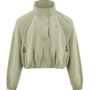 CAT卡特春夏女士防泼溅UPF50+防晒服薄款短外套长袖外套