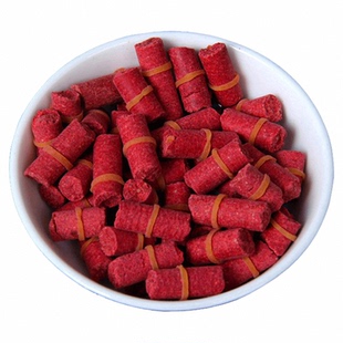 大红虫颗粒皮筋鱼饵袋装浓腥味套筋饵水库黑坑野钓鲤鱼鲫鱼耳挂饵