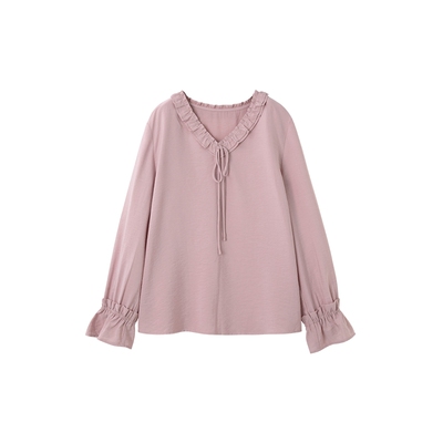 时然大码衬衫胖mm衬衣