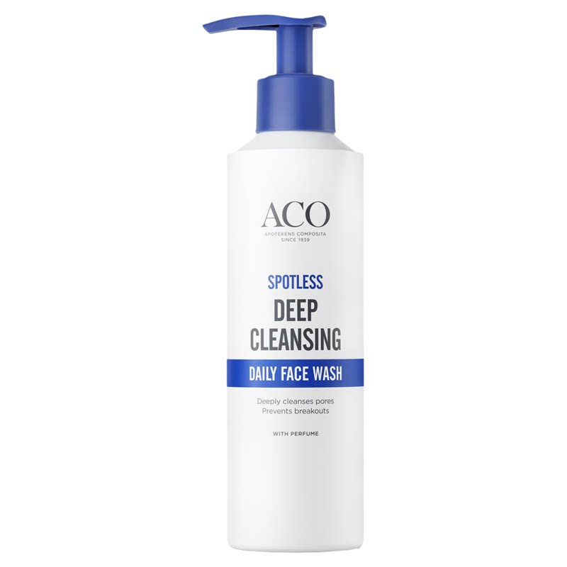 现货｜瑞典ACO洁净抗痘洁面乳200ml 油肌痘痘肌痤疮粉刺清洁毛孔