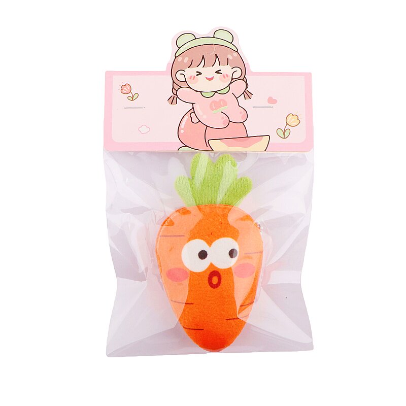 趣味卡通布艺蔬菜水果钥匙链礼品