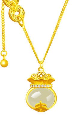 宫里上新天然正品和田玉项链