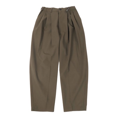 夏季羊毛抗皱防泼水三折休闲长裤