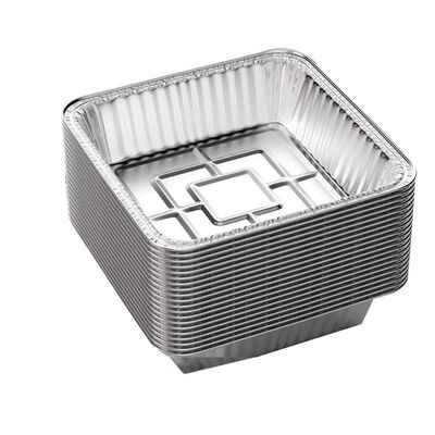 空气炸锅专用锡纸碗可重复使用食品级耐高温方形大小号锡纸盘5升L