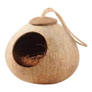 鹦鹉鸟窝椰子壳窝虎皮牡丹玄凤珍珠文鸟睡觉保暖椰壳窝草窝小鸟巢