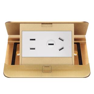 雷士电工地插插座隐形全铜防水盖板超薄嵌入式地板插座隐藏式地插