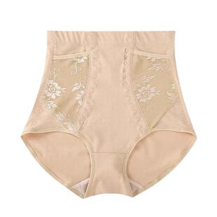 女士高腰口袋塑形收腹提臀束身内裤二合一束腰纯棉弹力三角裤舒适