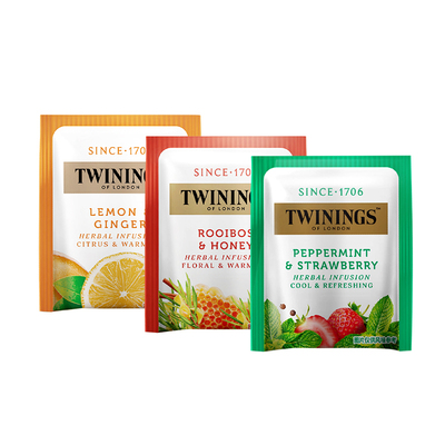 【U先】twinings川宁茶包试饮3袋 0咖啡因花草茶 姜茶 路易波士茶