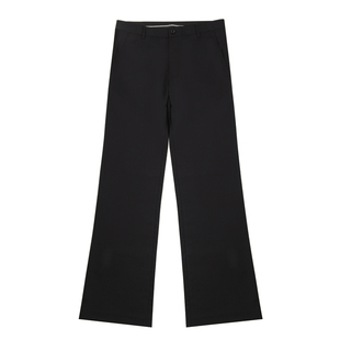 高档微喇叭裤男垂感弹力时尚宽松直筒阔脚西裤复古休闲阔腿长裤子