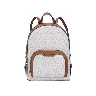 Michael Kors/MK女Jaycee 老花拼色牛皮肩背包通勤百搭双肩包书包