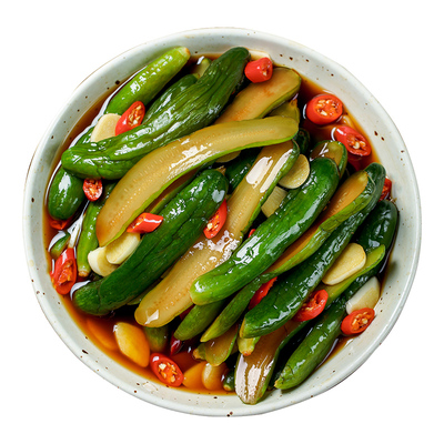 崔奶奶酸甜黄瓜*2袋东北朝鲜族延边泡菜辣白菜腌黄瓜小葱泡菜韩国