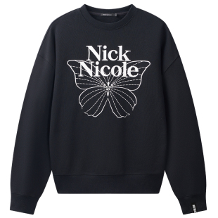 【徐睿知同款】NICK&NICOLE小蝴蝶卫衣2026秋季韩风女生字母宽松