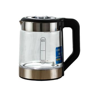 茶吧机热水壶通用配件不锈钢加热防爆玻璃有蓝光烧水壶小五环单壶