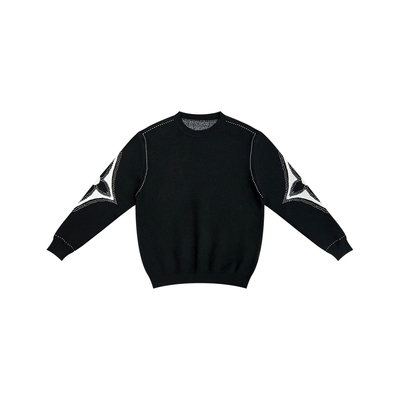 【海与浪】黑色长袖针织衫