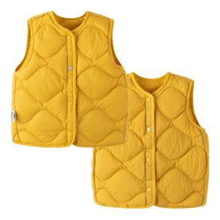 迷你巴拉巴拉男童女童羽绒马甲2025冬儿童宝宝三防羽绒服内胆背心