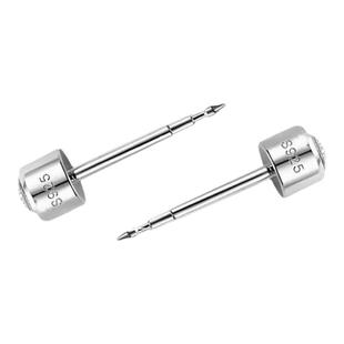 通耳洞纯银打耳洞耳钉养耳洞尖头通孔针s925银耳饰女护理耳孔堵塞