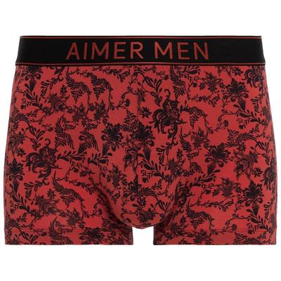 爱慕先生2025年春夏莫代尔印花男士装腰平角裤内裤薄透气NS23L911