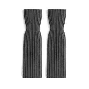 JKN羊毛袜套秋冬季保暖腿套堆堆小腿袜配雪地靴灰色袜套配鲨鱼裤