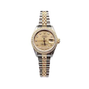 【自营】中古98新劳力士日志型手表69173后镶钻自动机械女表