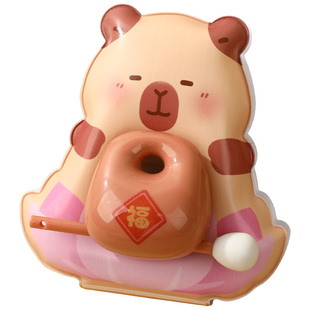 祈福木鱼敲敲本卡皮巴拉解压捏捏乐本子趣味文具解压笔记本手账本