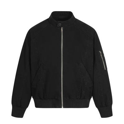 黑色短款巴恩风轻薄羽绒服男款2025新款冬季工装夹克加厚保暖外套