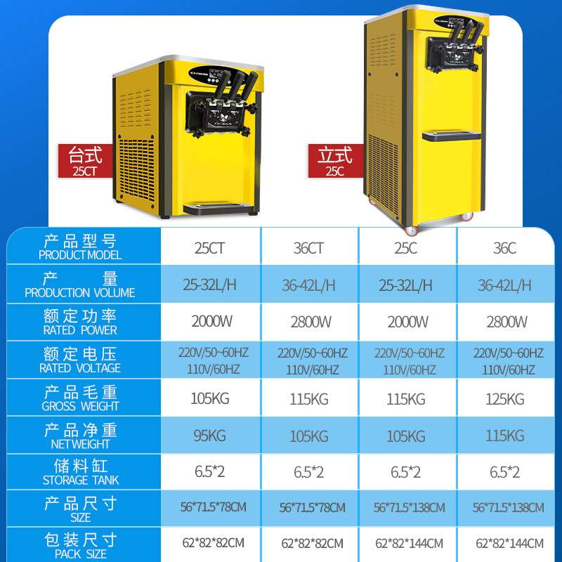 麦乐康冰淇淋机商用落地全自动雪糕机奶茶店水吧台冰激凌机圣代