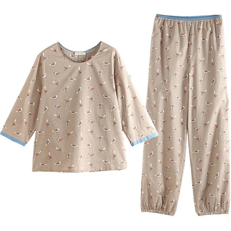 朵朵可可女纯棉家居服套装