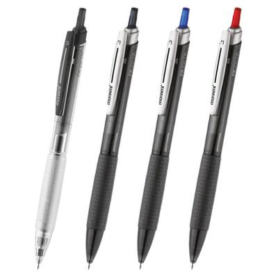 慕那美中油笔按动式黑笔圆珠笔