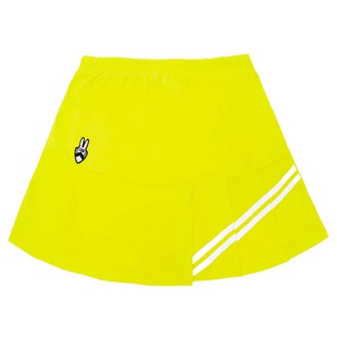 可莱安羽毛球服女裙子新款夏季韩国进口透气速干黄色运动裙裤短裙