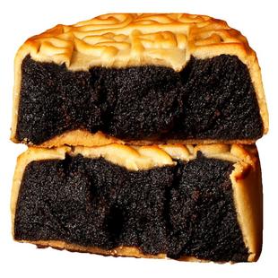 广东黑豆沙馅月饼传统老式散装中秋节广州广式酥皮多口味正宗大个