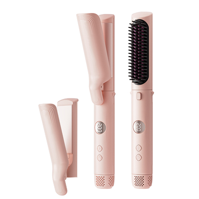 冷风直发梳负离子弧形夹板多合一卷发棒直板夹两用蓬松高颅顶神器