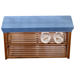 家用入户门换鞋凳套罩简约全包弹力穿鞋凳进门凳鞋架防尘套可定制