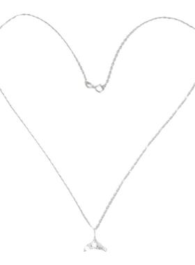 925纯银女百搭鱼尾项链