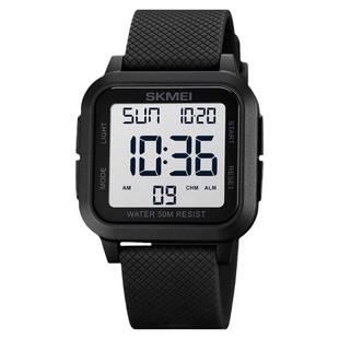 时刻美时尚简约防水运动男女士电子表数字式夜光多功能学生手表