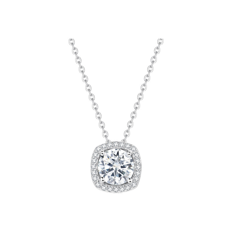 明牌珠宝小方糖925银项链