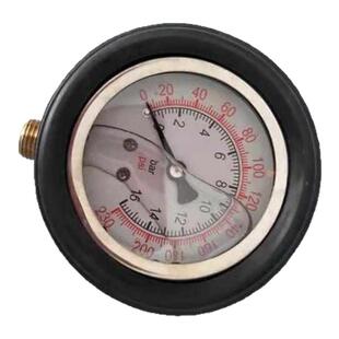 油浸式抗震车用胎压表轮胎气压表 胎压充气枪专用表头高精度
