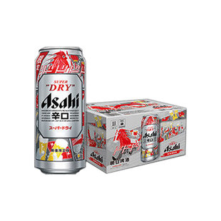Asahi朝日啤酒超爽生啤酒500ml*12罐